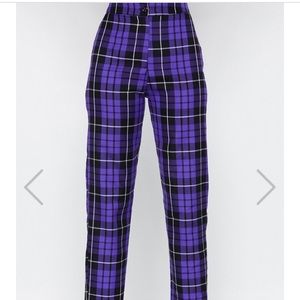 NWT NASTY GAL Plaid pants size 6US *read*